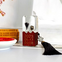 Медная печать из розового дерева