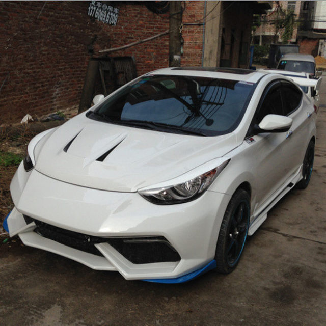 Pp Plastic Langdong Modified Full Body Kit, Langdong Lp Model Full Body Kit, Front and Rear Bumper, Side Skirts, and Rear Wing Modification