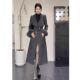 Free Belt 2026 Spring New Women's Woolen Coat Jacket Fashionable Shiny Niche Light Luxury Trench Coat Tx0190