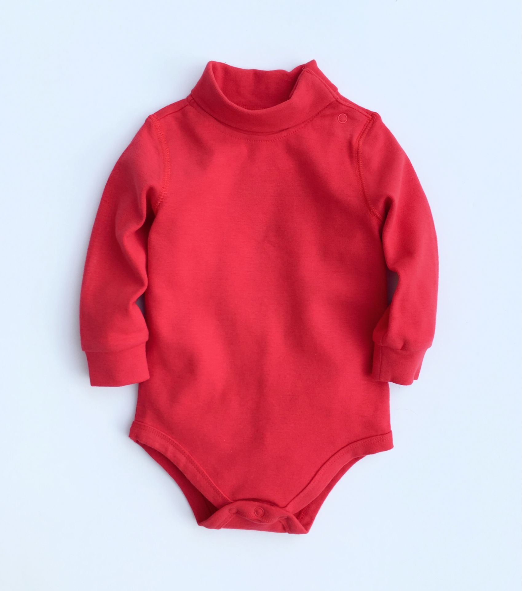 Mùa thu đông bé cổ cao jumpsuit cotton dài tay tam giác romper dày ấm ấm cổ cao túi quần áo rắm quần áo đồ ngủ bodysuit cho bé sơ sinh