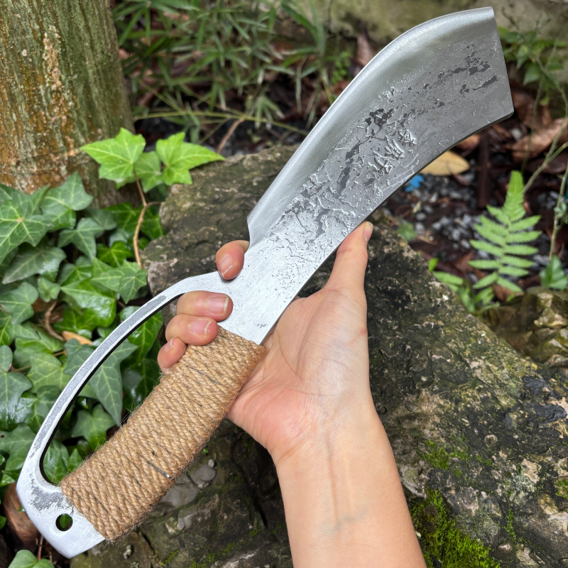 楚家刀炮弹钢斩切刀手工锻打柴刀斩鸡鸭鹅鱼排骨菜刀户外排障刀