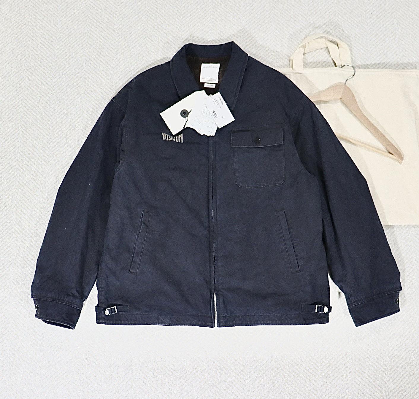 Visvim 24ss Rodney Jkt 夾克泥染做舊外套工裝夾克5號Navy-淘寶Taobao