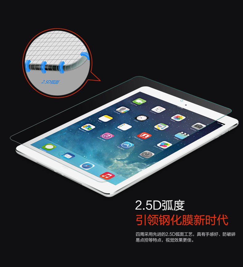 IPadA1822 mới 2017 phim cường lực chống xanh ipad air mini 2 máy tính bảng phim Pro10. Inch - Phụ kiện máy tính bảng cường lực ipad