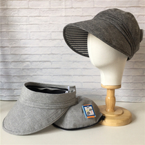 2way two wearing detachable three-standard complete 55-59cm cotton hemp spring summer long brim empty top hat Daily boy hat sunhat