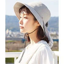 Three-standard 2200 yen rare and good to bring your own windproof rope to cover the neck womans summer fisherman hat sunhat