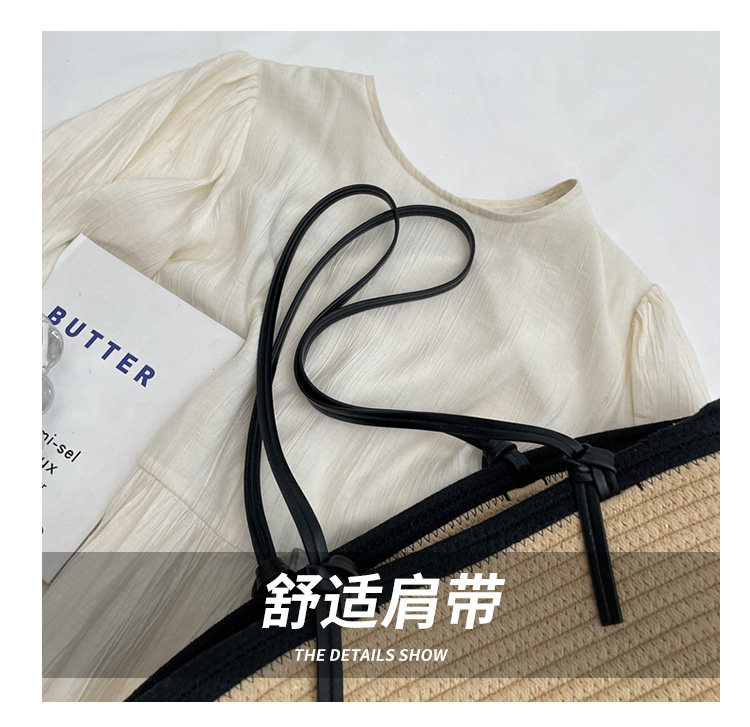 Сумка 草编包女大容量法式小众包包2023新款编织菜篮子手提单肩托特大包 OTHER