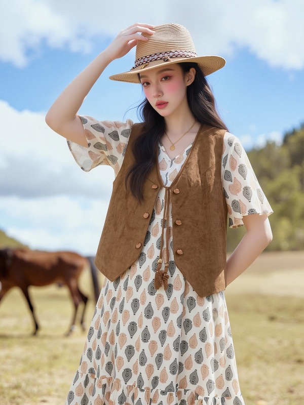 Trendy and Stylish Women's Short Suede Vest Jacket Sleeveless Outerwear Layered Vest Top