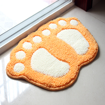 Cute little feet absorbent floor mat door mat bathroom non-slip mat kitchen carpet cartoon bedroom bathroom mat