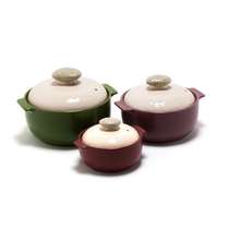 NEOLAM Korea Import Ceramic Pan Broth Pan Casserole Cooking Stockpot heat-resistant stone pan sauce soup pot cooking pan 1P