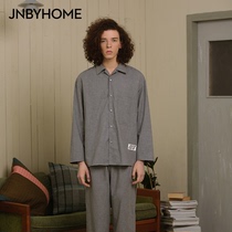 JNBYHOME spring and summer home clothes for men and women Japanese cotton pajamas simple style leisure suit HJ3132050