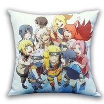 Naruto doll pillow Naruto double-sided plush anime surrounding student gift bedside cushion back