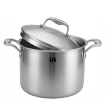 Langma stainless steel double-ear soup pot three-layer composite bottom kitchen household high-depth soup pot induction cooker universal G022