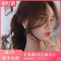 Pearl Control B Entrance 925 Pure Silver Delicate 100 Hitch Pendant Natural without fading ear nail Short earrings Female Korean version