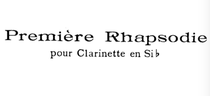 Debussy First Concerto Claude Debussy Première Rhapsodie
