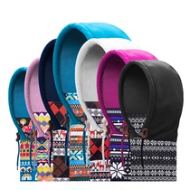 Face mask Fleece hat Mens female ski hat Masked hat Riding warm wind protection face neck pullover headgear Collar winter