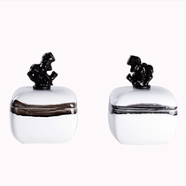 Modern new Chinese creative hand-painted ceramic handicraft furnishing furniture exhibition hall hotel-like room soft decorations