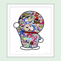 Trend art Murakami signed Doraemons Daily Life limited edition painting Fidelity spot