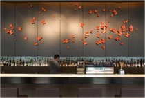 Wrought Wall pastoral butterfly wall decoration creative home decoration hotel room living room background wall decoration