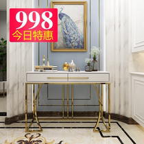 Entrance foyer simple Nordic stainless steel entrance cabinet postmodern partition cabinet light luxury entrance table end view table customization