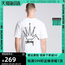  Stussy short-sleeved mens 2020 summer new cotton Stussy crown round neck trend short-sleeved T-shirt men and women