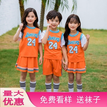 New summer short-sleeved primary school uniforms cotton mens and womens two-piece blue ball uniforms