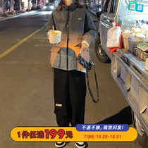 Seven4lee night in the Black Knight gradient reflective tooling cotton clothes women winter thick cotton padded jacket bread clothes tide