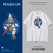 MAQILUN MAQILUN new fashion port wind summer T-shirt short-sleeved couple T-shirt mens ins loose wind