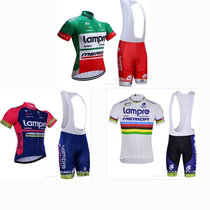 2019 hit summer blue wave lampre short sleeve ride suit mountain road bike breathable suit custom uniform