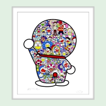 Trend art Murakami Takeshal and Doraemon in the Flower Field Limited Edition Painting Spot