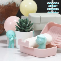 Corner Jun SMISKI bathroom series fluorescent blind box ornaments Tide play luminous stay adorable Japanese blind box corner elf