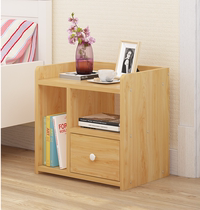 Side cabinet without drawer floor 2021 wide Korean rectangular art Nordic wind bedside small cabinet small finishing box Square