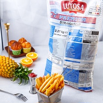 Ludosa extra long coarse French fries Belgium imported frozen fried French fries Western convenient fast food fast food 5LB