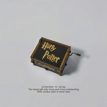 An interesting little gadget hand-wagged wooden music box octopus box dark Harry Potter creative birthday gift