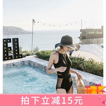DK2021 new Korean sexy lace one-piece swimsuit women backless skinny soak hot spring swimwear ins Wind