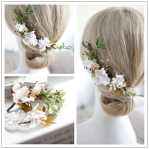 Spring new superfairy Yongsheng embroidered ball flower bridal head flower sweet and romantic flower bouquet of wedding dresses meritocratic accessories