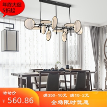 Simple Chinese style living room tea table Villa landscape tea room chandelier art lamps restaurant New Chinese Zen study