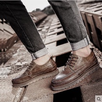 Hong Kong Tide Cards Casual Leather Shoes Mens Edition 100 Hitch Men Shoes 2021 Spring Summer New Wave Shoes Men Inglent Board Shoes