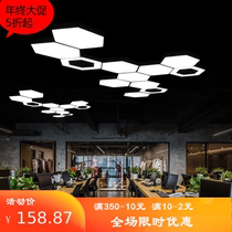 Polygon gym office modeling simple creative bar engineering special-shaped splicing chandelier custom Modern