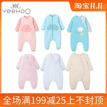 4 fold up British sleeping bag spring and autumn bedding newborn cotton warm and anti kick sleeping bag