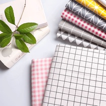 New flower cloth plaid tablecloth cotton linen material background cloth wind curtain Supermarket fruit display Mei Chen coffee table tablecloth