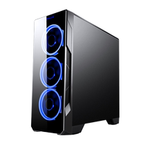 Large Buffalo Desktop Computer Case Phantom Full Side Overdraft Glass Panel ATX Large Chassis Support Back Line