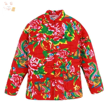 Northeast big flower cloth winter hand-made cotton-padded jacket thickened self-cultivation warm cotton-padded jacket male northeast rural
