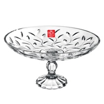 Italian RCR imported simple modern crystal glass tall flat fruit bowl fruit bowl