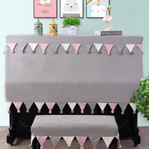 Casio piano cover simple modern large piano universal piano dust cover thick piano stool cover American simplicity