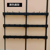 On the wall black aa zhu shelf mobile phone accessories rack black about Torr stationery black square on Torr adhesive hook