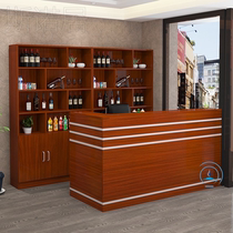 Restaurant Dining Bar Terrace Corner Hotel Cashier Desk Floor Wine Cabinet Composition Brief Modern Counter Shop Display Cabinet