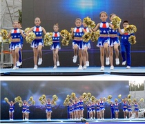 New cheerleading costumes group performance costumes cheerleading men and women stage cheerleading aerobics performance clothes