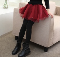 Girls 5 plus velvet leggings 7 winter clothes 8 baby pants 4 autumn and winter 10 childrens trousers 6-12 years old