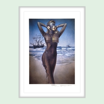 Current art empty mountain - based Beach Girls limited edition fidelity print fidelity external certificate spot