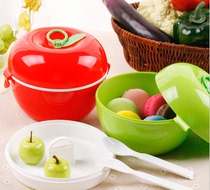 Portable handheld lunch box student insulated lunch box apple double lunch box lunch box picnic lunch box can be printed logo